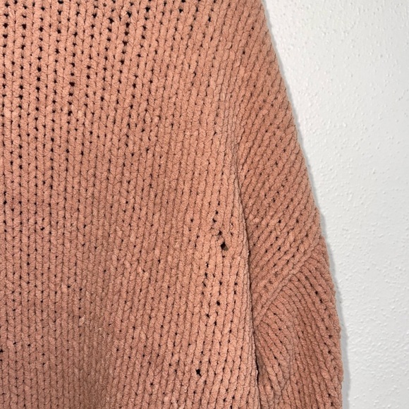 Aerie Camel Brown Chenille Knit Turtleneck Oversized Sweater Xsmall Women’s - Picture 7 of 12